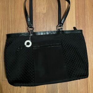 Grosgain Weave Croc Tote Bag